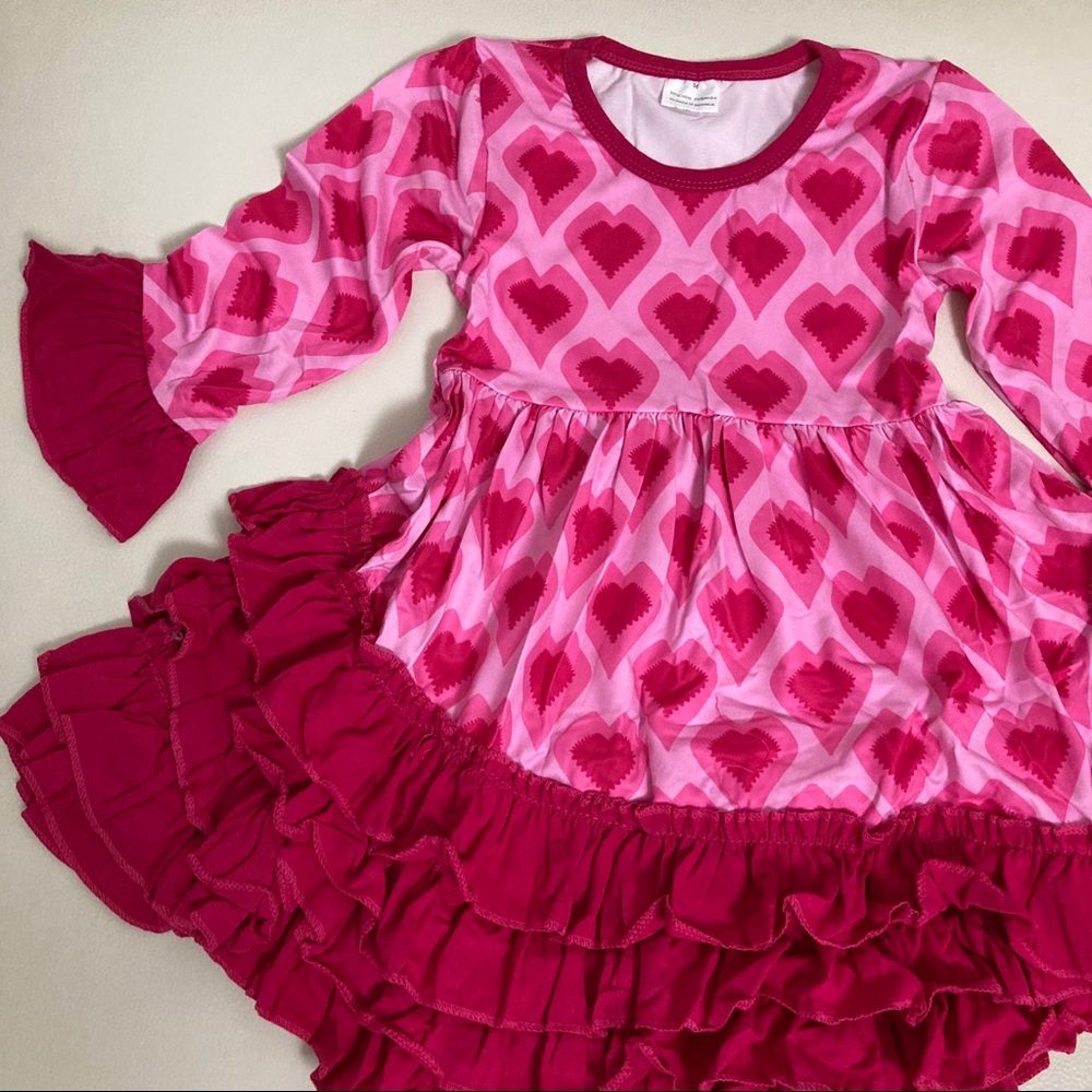 St. Valentines Heart ❤️ cute ruffle dress - Picture 5 of 5